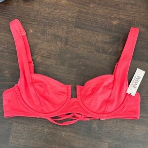 Victoria's Secret Full Coverage Blaze Rib Unlined Bikini Top size 32C NWT